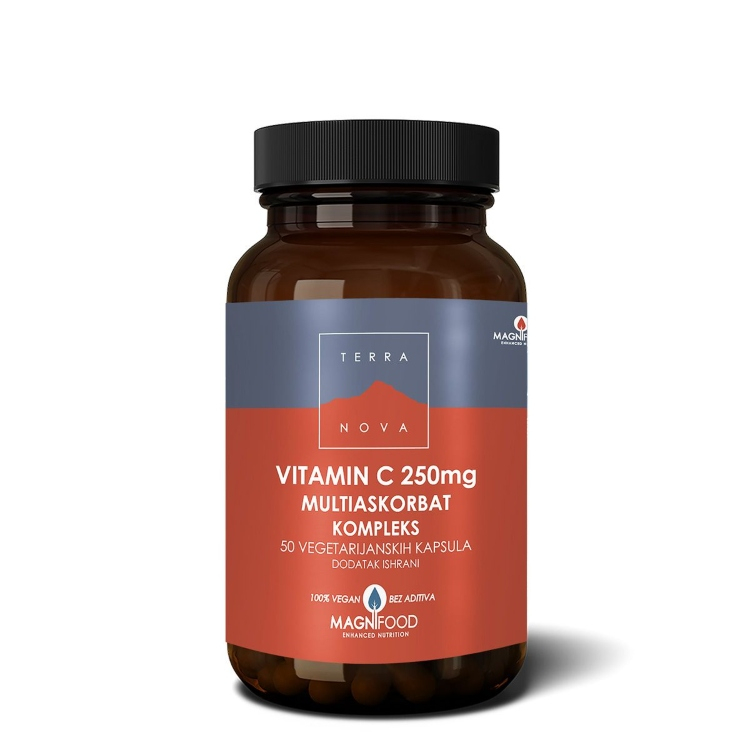 Terranova Vitamin C 250mg Multiaskorbat Kompleks 50 kapsula